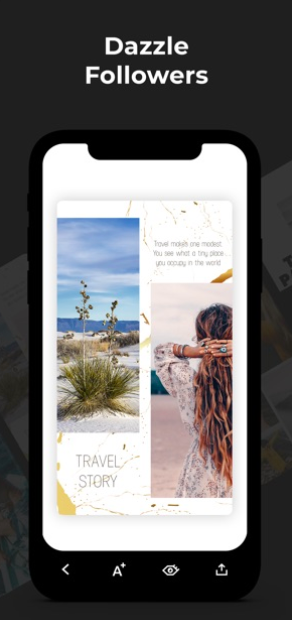 travel story mobile template
