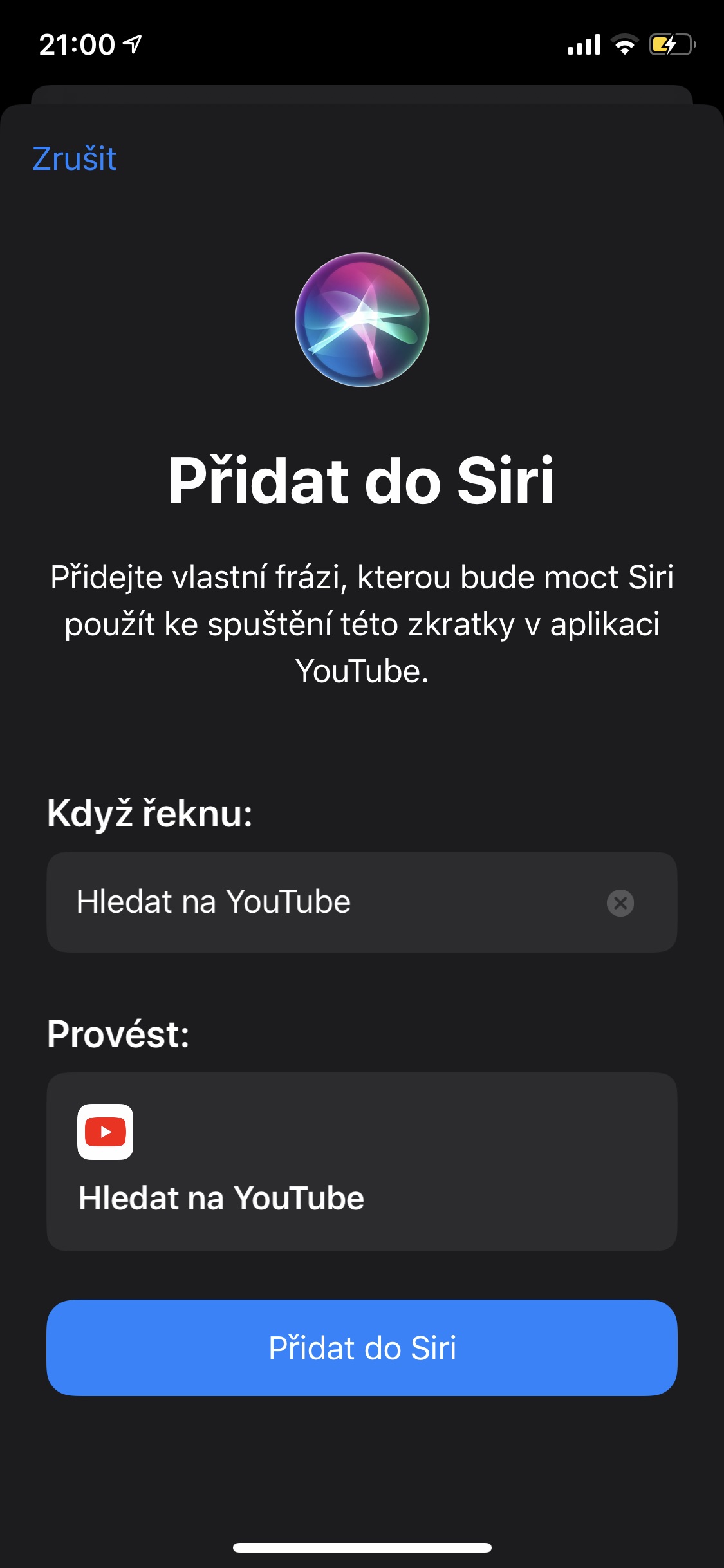 Zkratky iOS 13 Pridat do Siri Zkratky iOS 13 Pridat do Siri