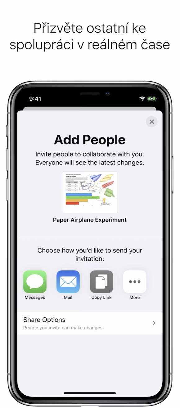 collaboration invite screen