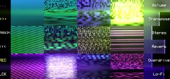 colorful digital glitch art