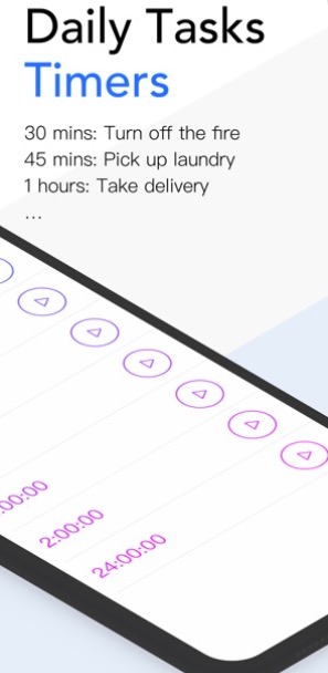daily tasks timer list