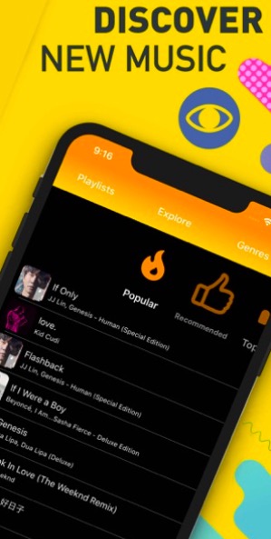 discover new music app
