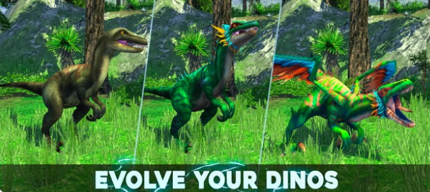 evolve dinosaurs game