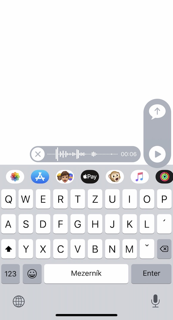 iOS 13 iMessage hlasova zprava 3 iOS 13 iMessage hlasova zprava