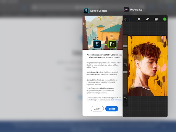 iPadOS Slide Over prepinani iPadOS Slide Over prepinani aplikace