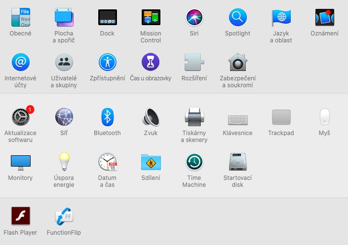 mac system preferences icons