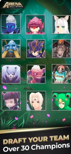 mobile game character selection