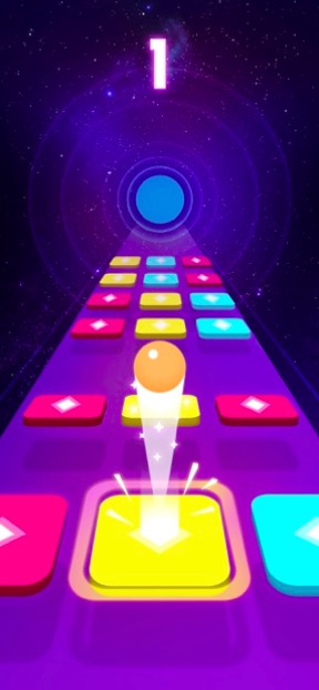 music game start screen