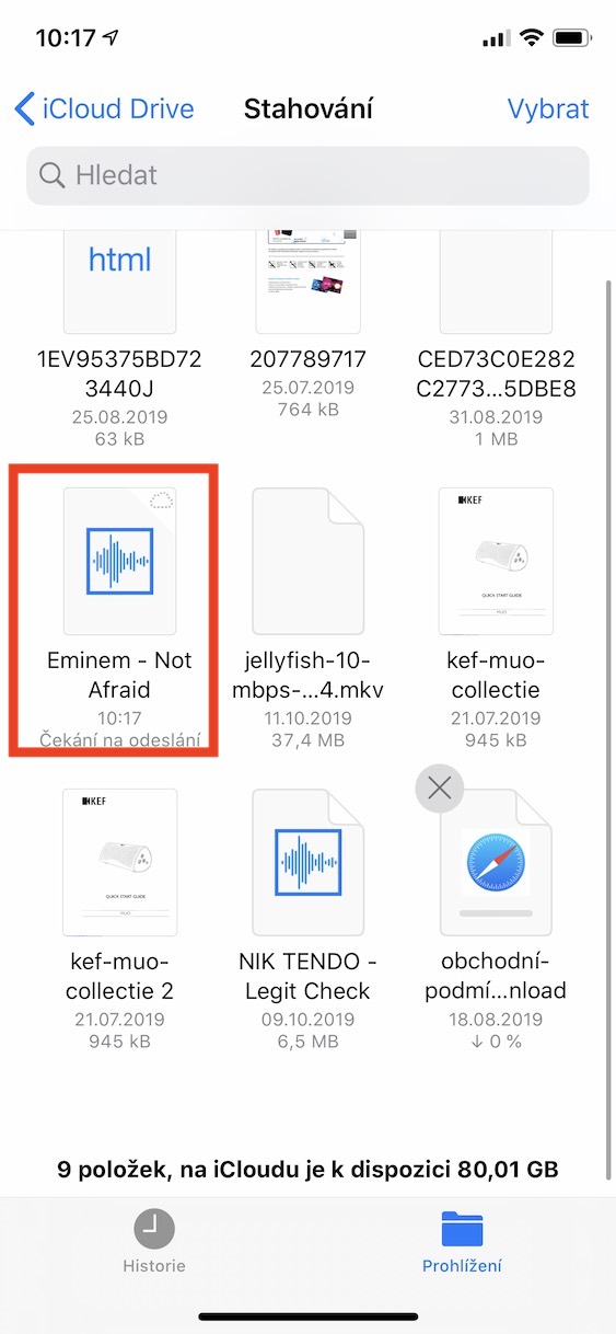 playlisty_hudba_ios13_15 vytvoření playlistu v ios 13
