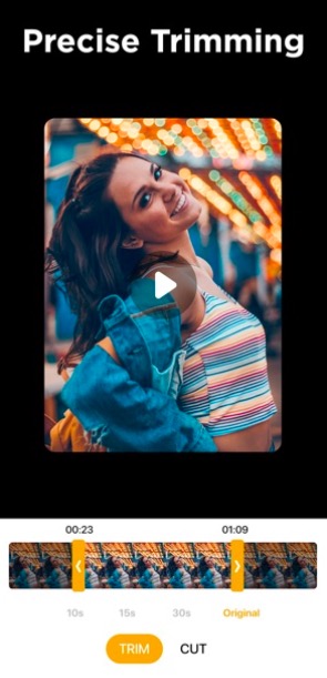 video trimming interface