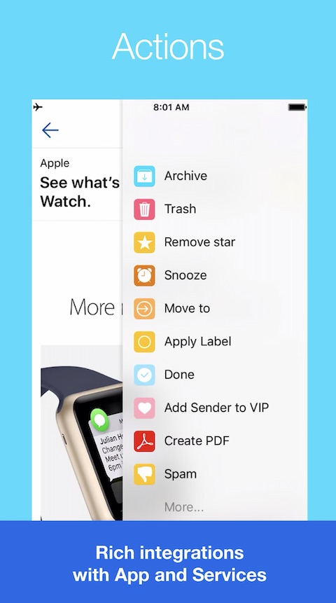 Airmail iOS screenshot aplikace 2 Airmail iOS screenshot aplikace