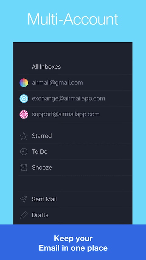 Airmail iOS screenshot aplikace 3 Airmail iOS screenshot aplikace
