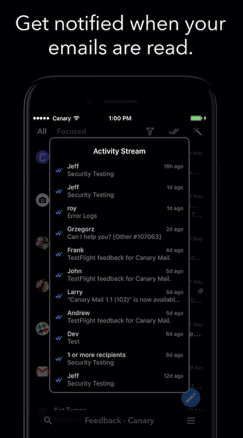 Canary Mail iOS screenshot aplikace 2 Canary Mail iOS screenshot aplikace