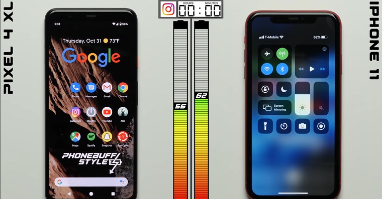 Pixel 4 a iPhone 11-FB Pixel 4 a iPhone 11