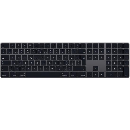 Apple Magic Keyboard cerna pohled shora klavesy
