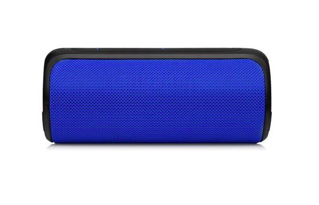 blue portable speaker front