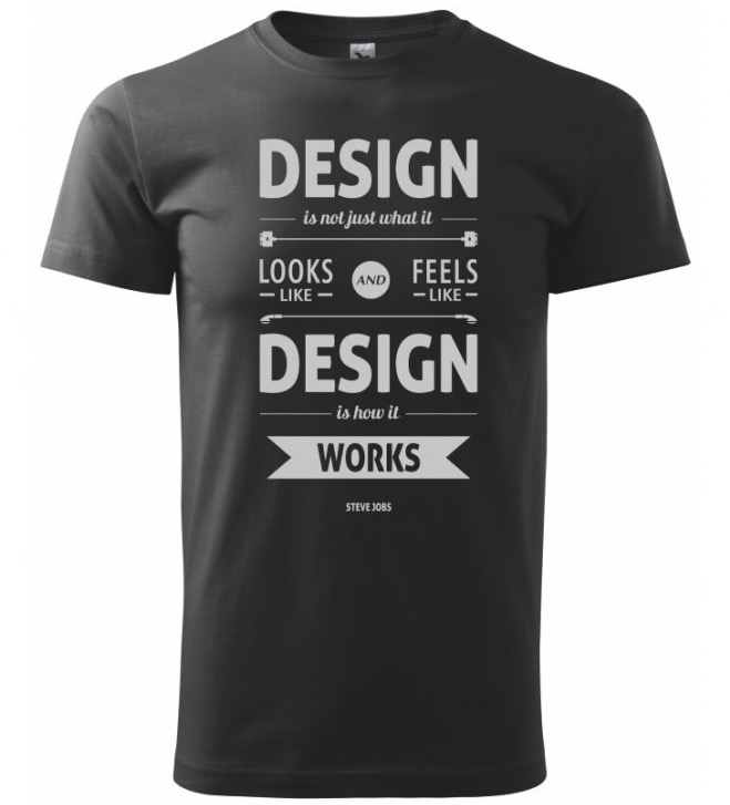 design quote tshirt dark