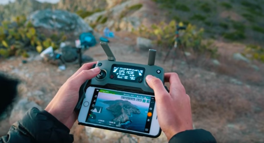 drone controller hands