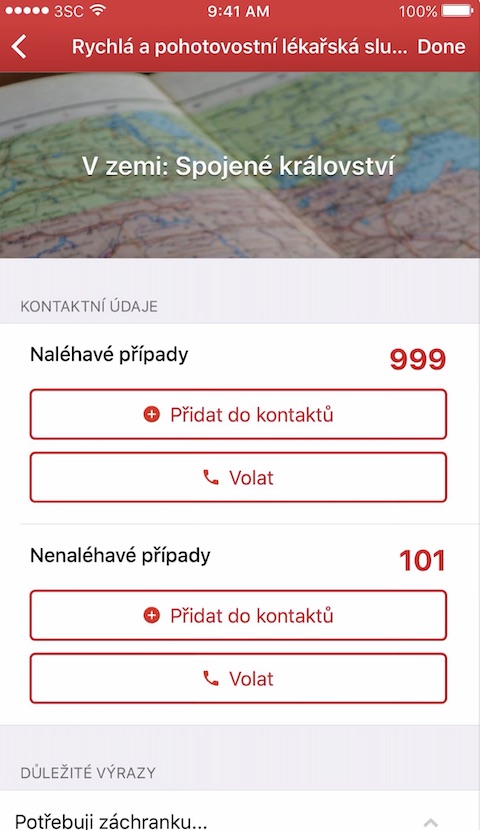 Prvni pomoc aplikace iOS screenshot