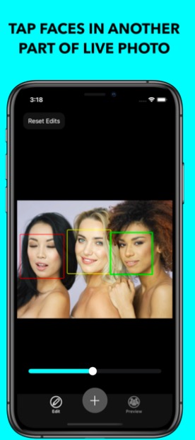 face selection app feature