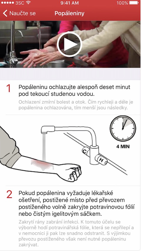 Prvni pomoc aplikace iOS screenshot