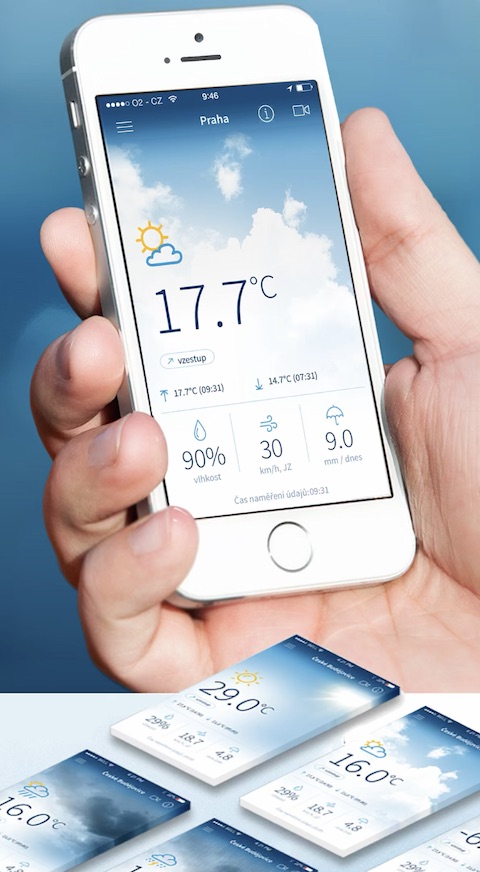 In-pocasi iOS aplikace screenshot