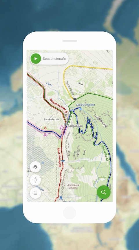 Mapy.cz iOS aplikace screemshot