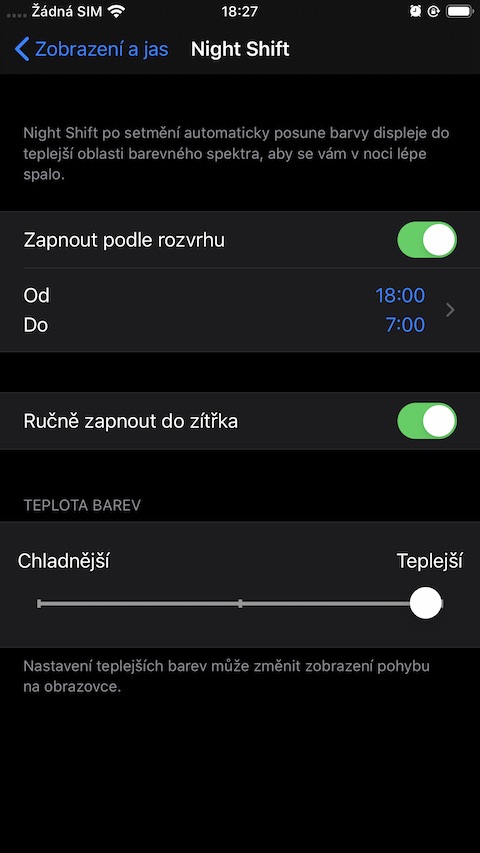 iOS 13 nocni rezim a night shift 2 iOS 13 nocni rezim a night shift 2