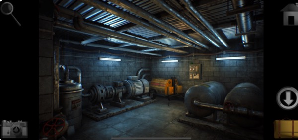 industrial basement machinery