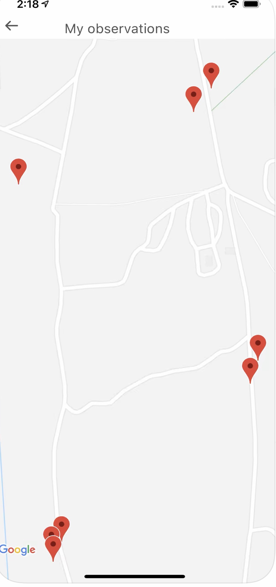 PlantNet iOS aplikace screenshot