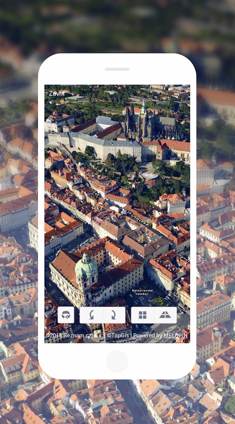 Mapy.cz iOS aplikace screenshot