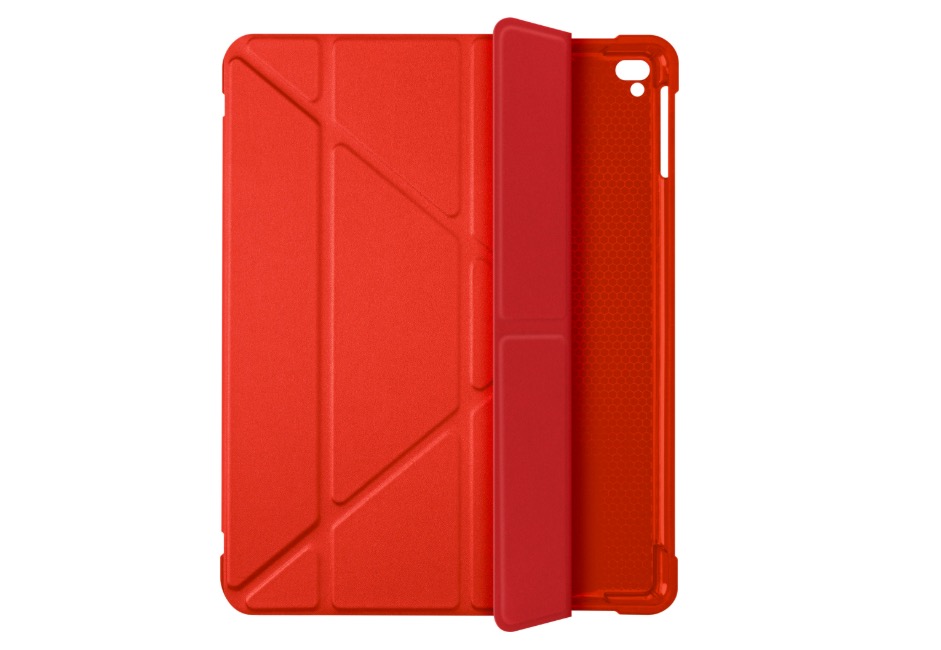 red tablet case back view