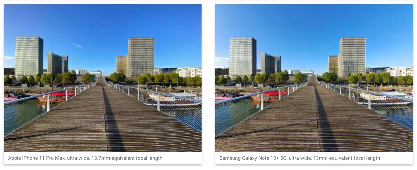 smartphone ultra wide comparison