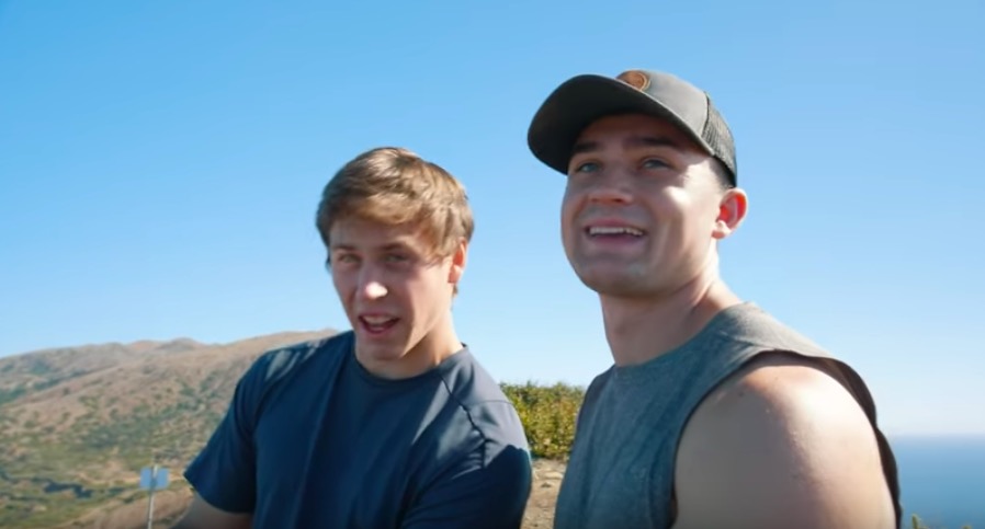 two men outdoors
