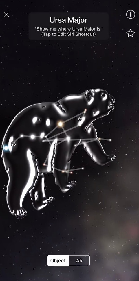 Night Sky iOS aplikace screenshot