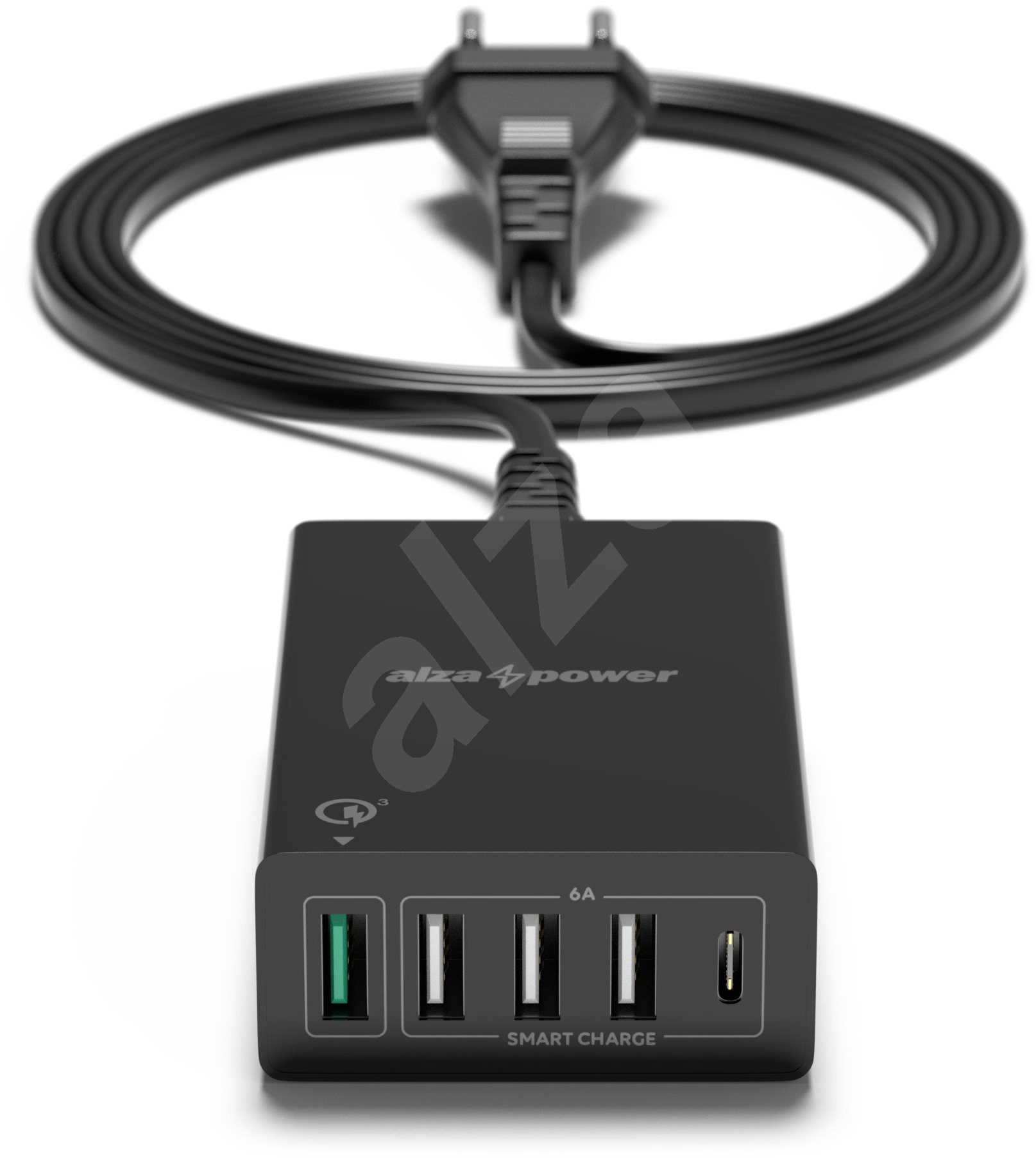 Univerzalni nabijecka AlzaPower cerna porty USB kabel