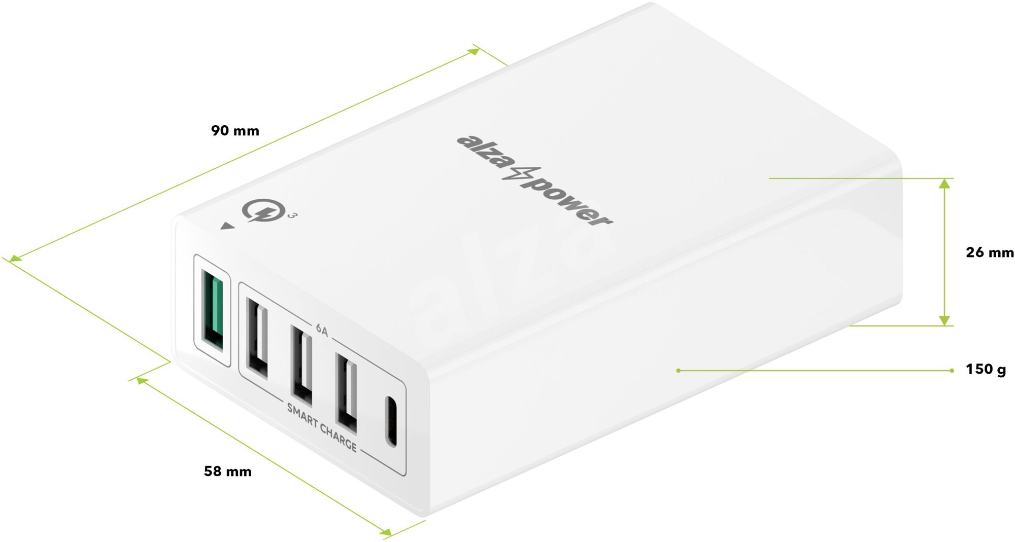 AlzaPower M5CQ Multi Charge QC3.0 5 AlzaPower M5CQ Multi Charge QC3.0