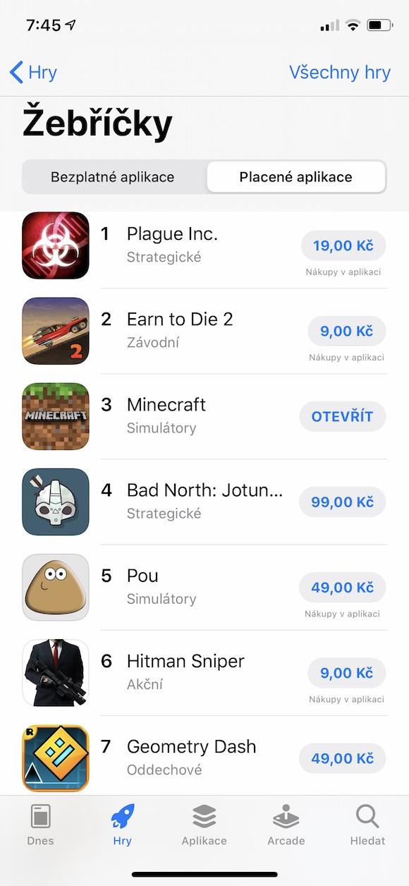 App Store iOS Plague Inc. zebricek App Store iOS Plague Inc. zebricek
