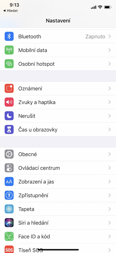 Nastaveni Bluetooth Nastaveni Bluetooth