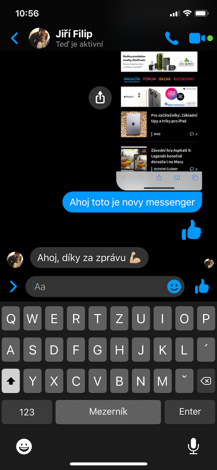Novy Messenger pro iOS Novy Messenger pro iOS