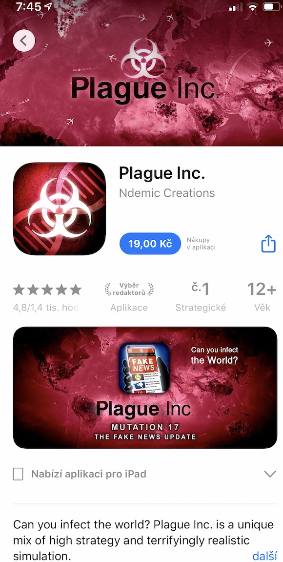 Plague Inc. iOS App Store Plague Inc. iOS App Store