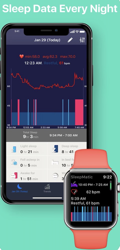 Sleep Tracker ++ aplikace 2 Sleep Tracker ++ aplikace