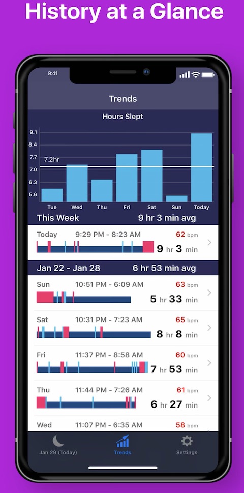 Sleep Tracker ++ aplikace 3 Sleep Tracker ++ aplikace 3
