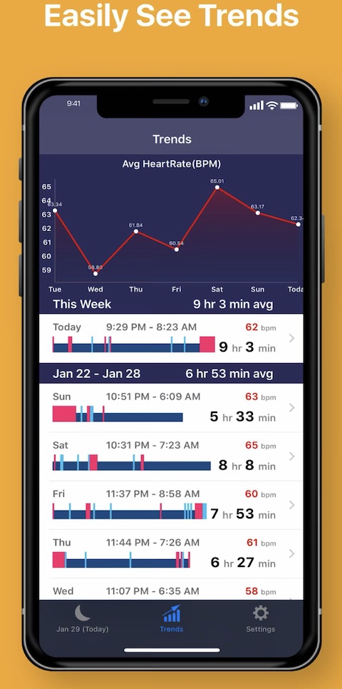 Sleep Tracker ++ aplikace 4 Sleep Tracker ++ aplikace
