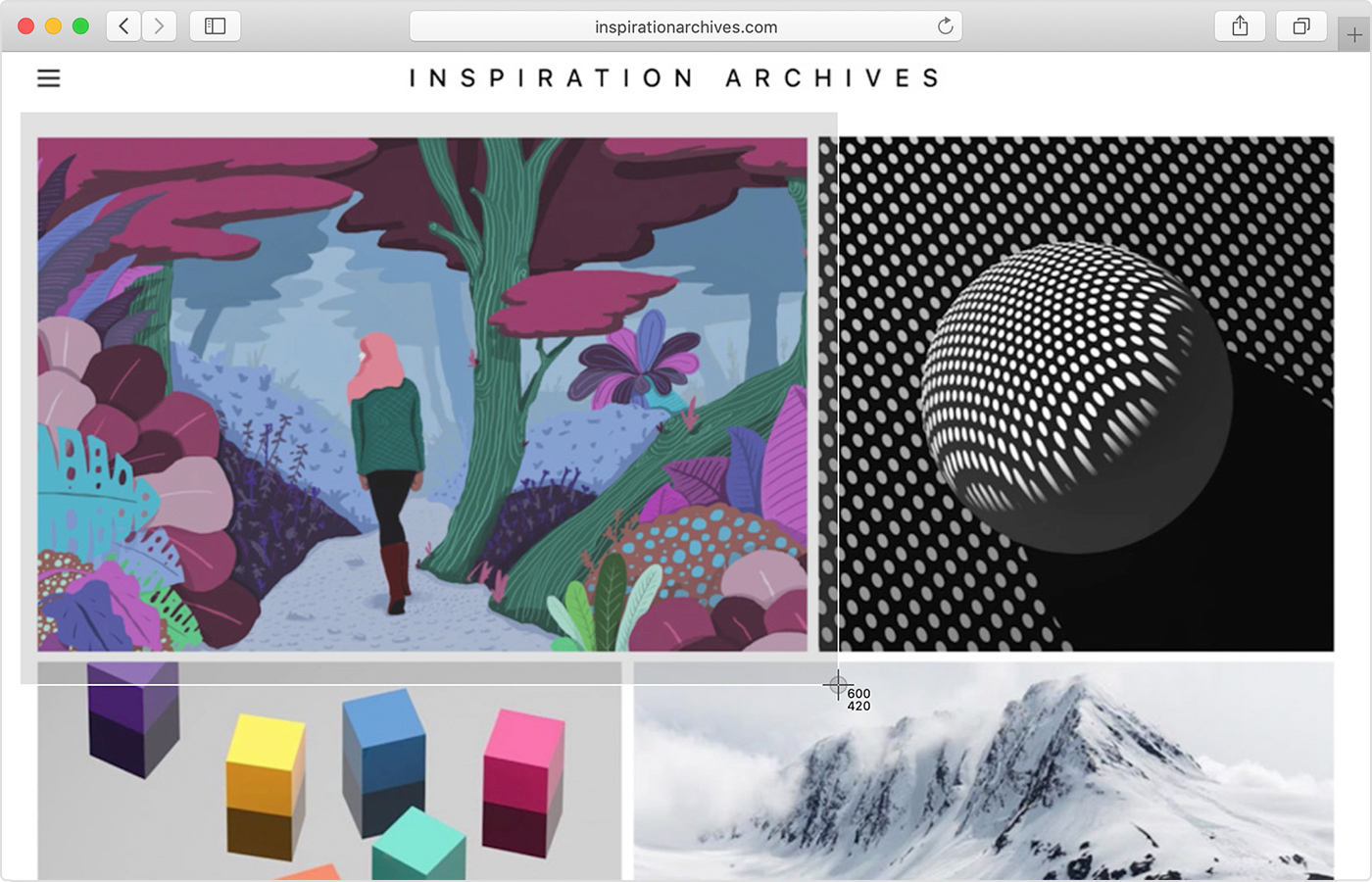inspiration archives webpage