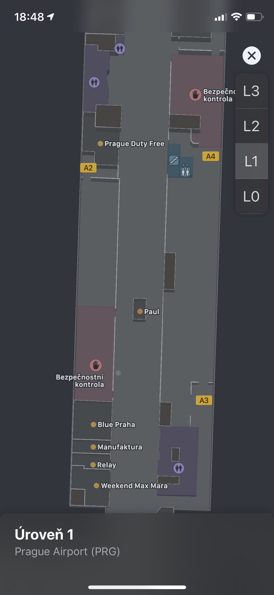 letiste vaclava havla apple maps 1