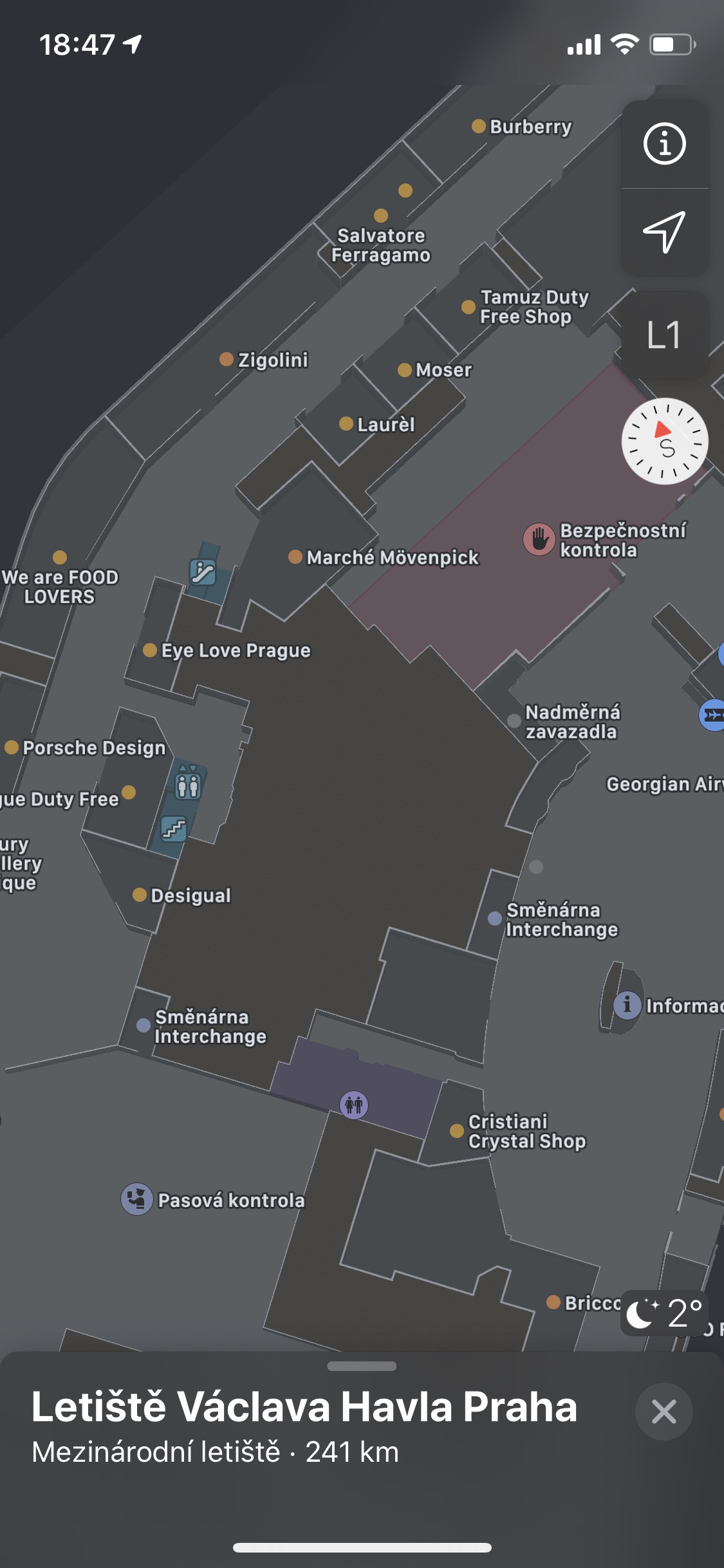 letiste vaclava havla apple maps 4