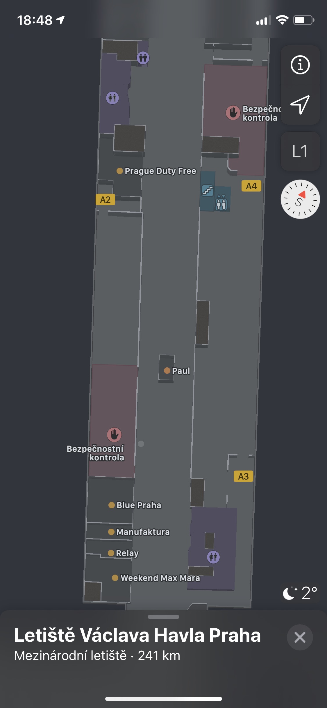 letiste vaclava havla apple maps 6