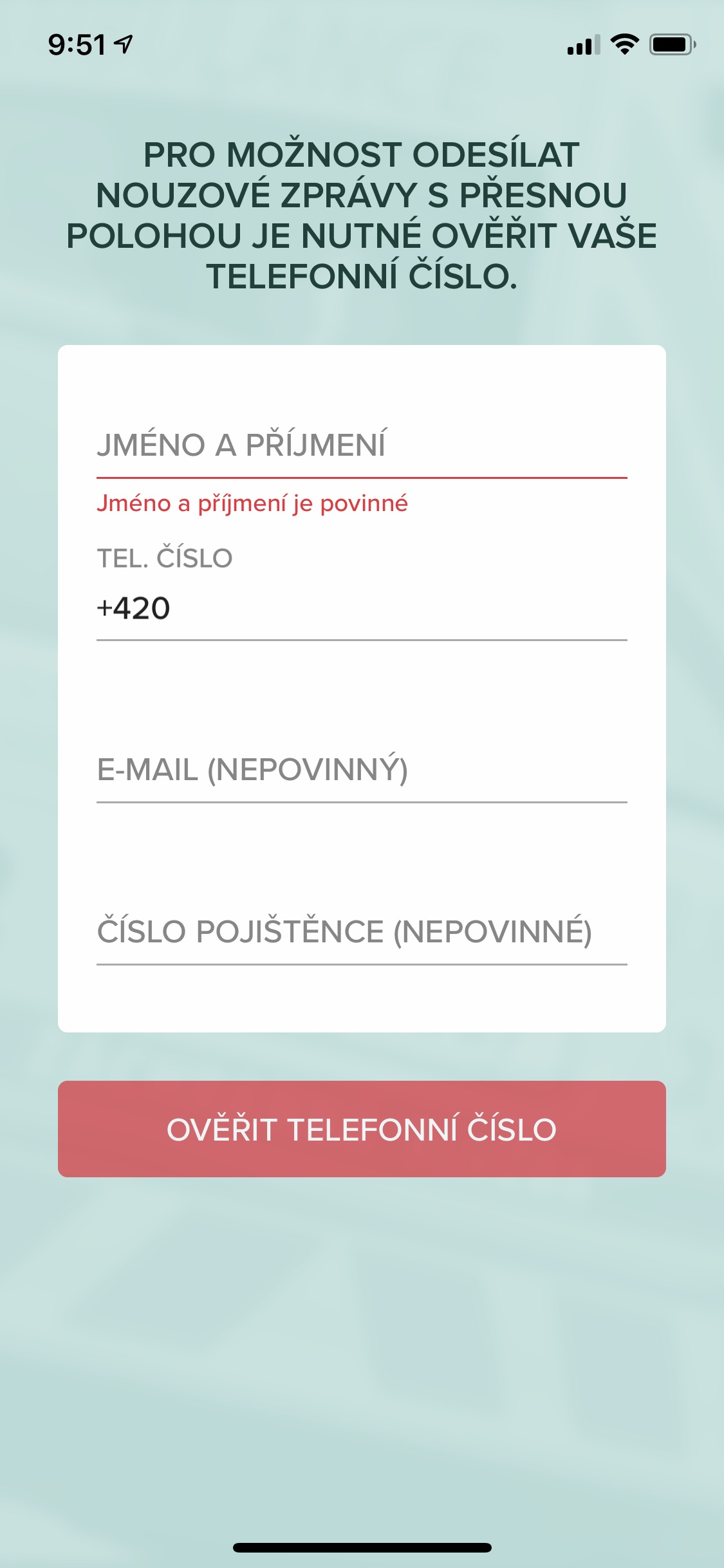 zachranka 2 Screenshot z aplikace Záchranka