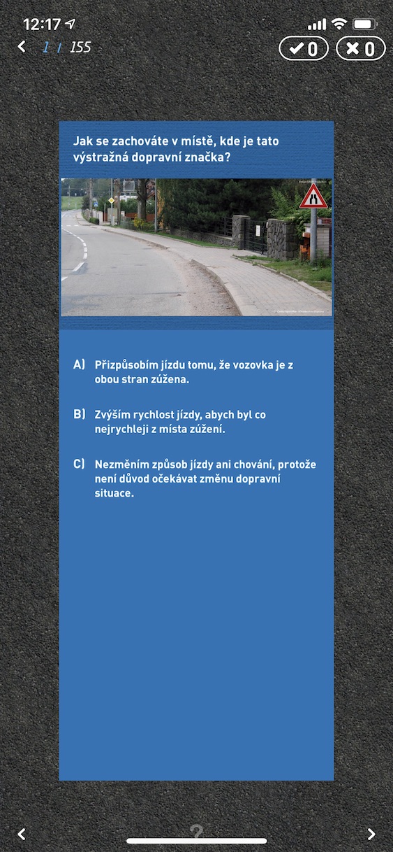 aplikace_autoskola_ios11 aplikace autoškola